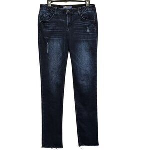 Democracy Womens Jeans Ab Solutions Size 6 Mid-Rise Straight Leg Casual Grunge